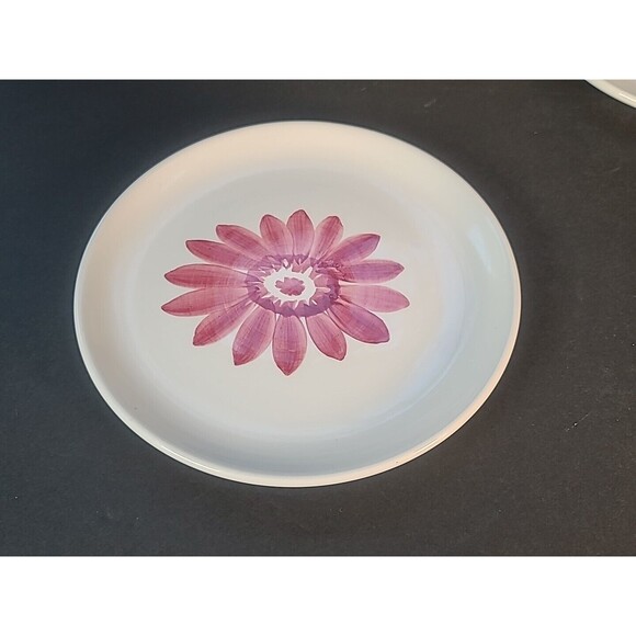 Vintage Paradox Set Of 4 Flower Dessert Plates/Salad 7" in diameter  BOHO- Italy - Picture 3 of 14